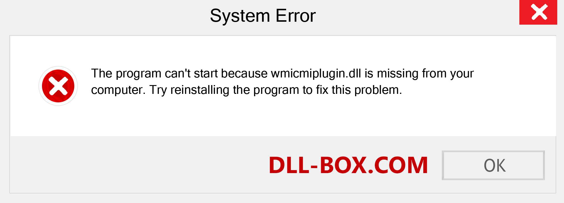  wmicmiplugin.dll file is missing?. Download for Windows 7, 8, 10 - Fix  wmicmiplugin dll Missing Error on Windows, photos, images